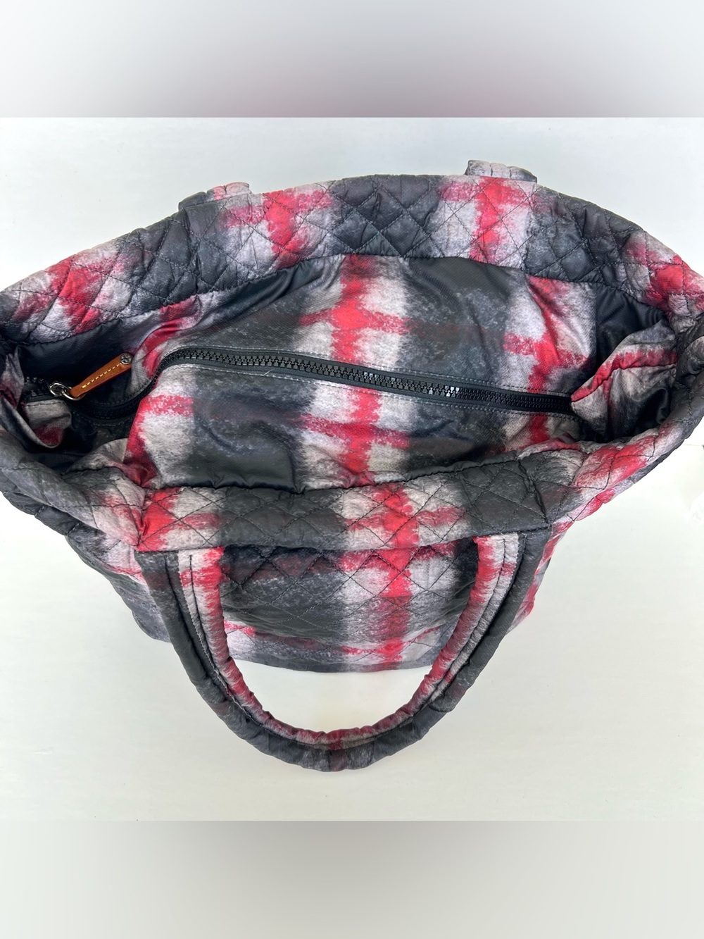 MZ WALLACE Metro Multicolor Quilted Nylon Lightweight EX Large Shoulder Bag Tote - Picture 11 of 16